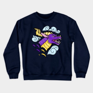 Dragon Skies - Purple Crewneck Sweatshirt